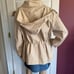 Women’s Calvin Klein Beige Reversible Rain Jacket with Detachable Hood