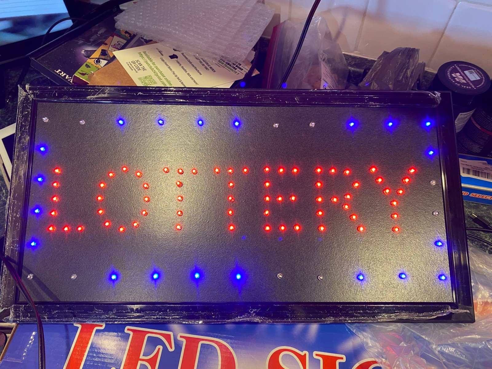 LED LOTTERY SIGN