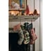 ANTHROPOLOGIE Sisal Bottle Brush Tree Frosted Glitter Gold Short NEW