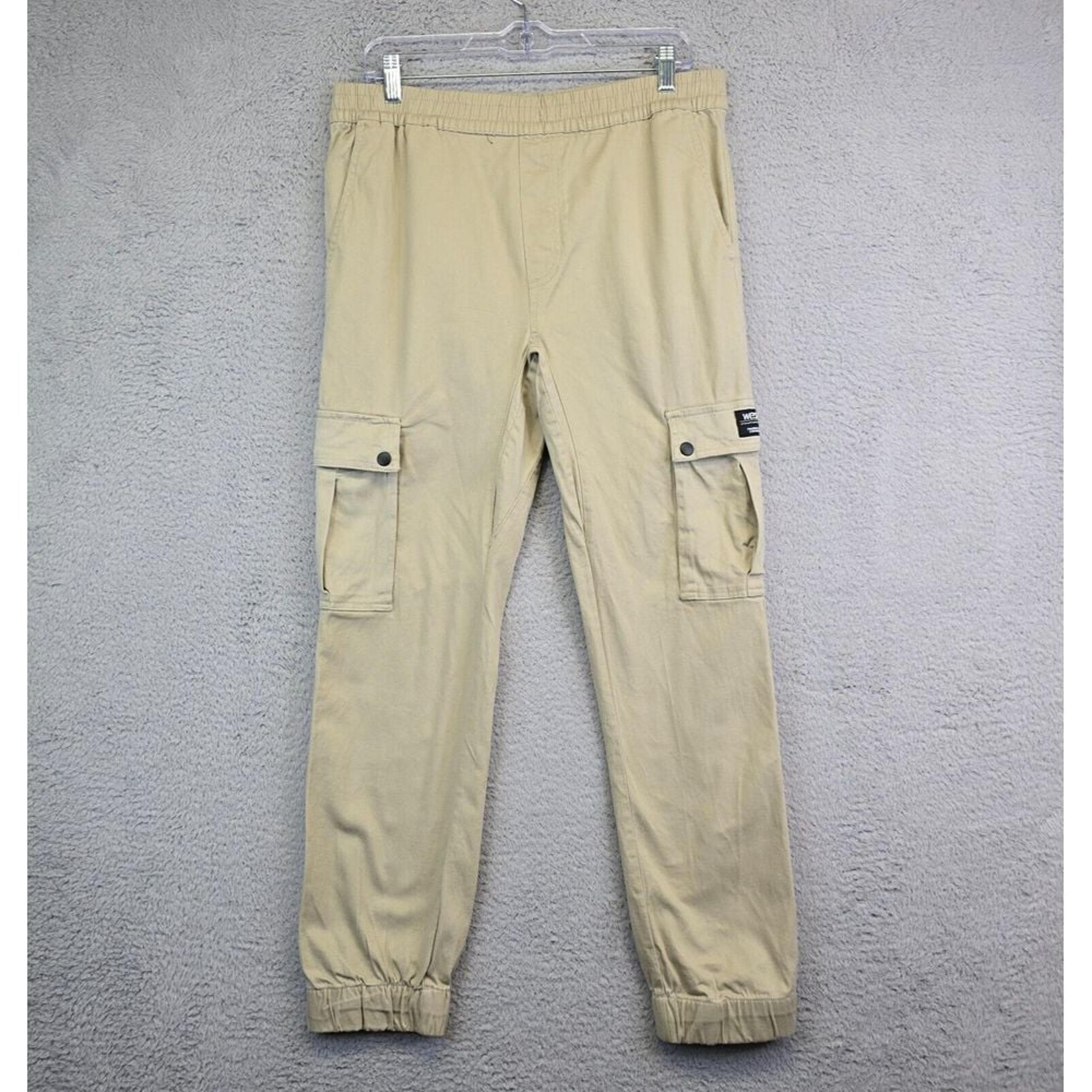 WESC Pants Unisex Mens L Womens XL Slim Utility Jogger Cargo Pockets Athleisure