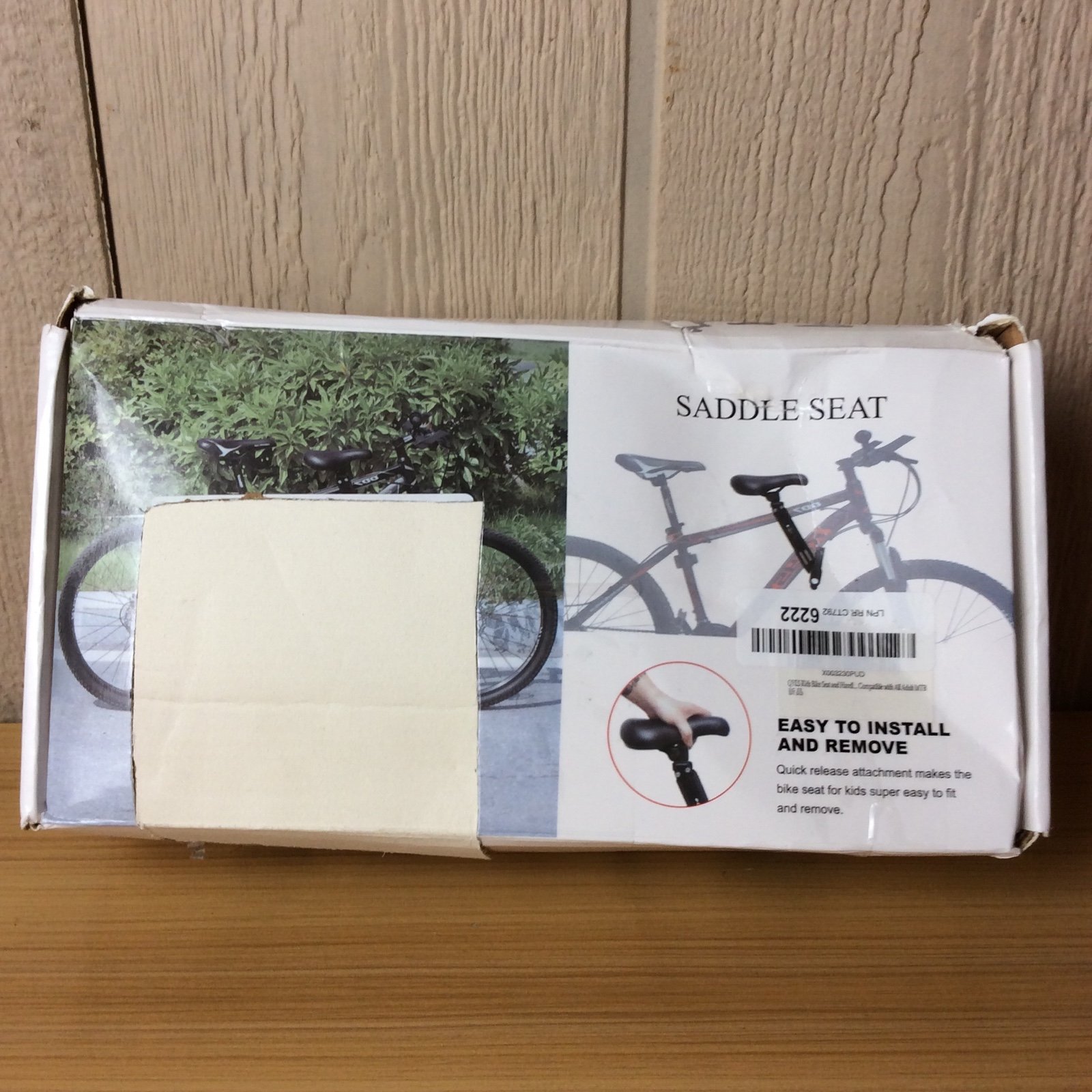 Bicycle Bike Front Seat Saddle Front Mounted Child Bike Seat Quick Release Kit.