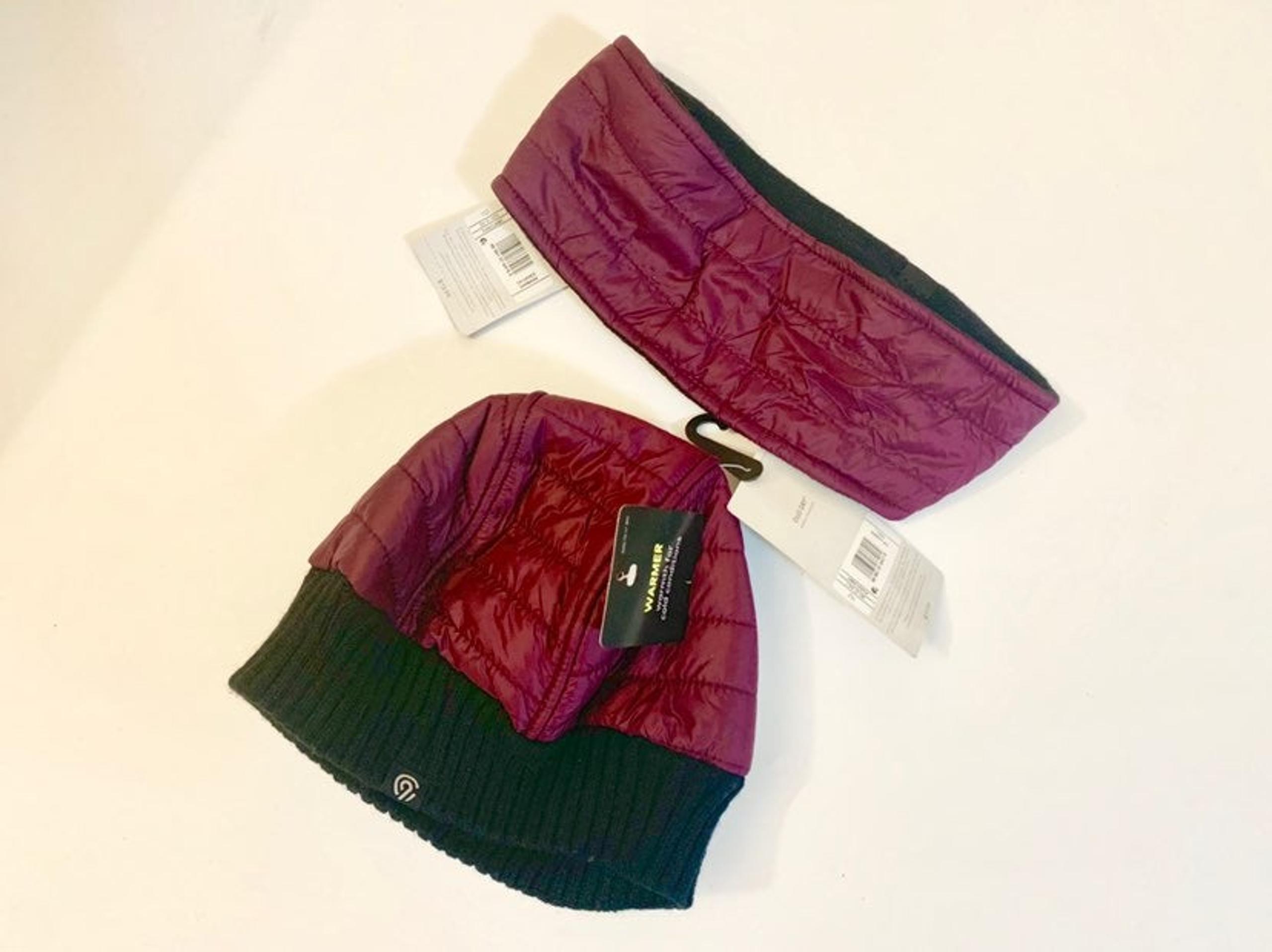 Champion C9 Burgundy Beannie & Headband