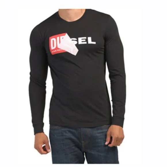 New DIESEL T Diego Qa Long Sleeve Tee Size XXLarge (For Men)