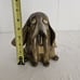 Hound Dog Art Pottery Bank Signed By Artist Luz Unique Handcrafted Puppy