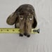 Hound Dog Art Pottery Bank Signed By Artist Luz Unique Handcrafted Puppy