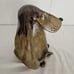 Hound Dog Art Pottery Bank Signed By Artist Luz Unique Handcrafted Puppy