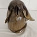 Hound Dog Art Pottery Bank Signed By Artist Luz Unique Handcrafted Puppy
