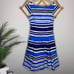 Kate Spade Blue Mariella Striped Dress Size 2