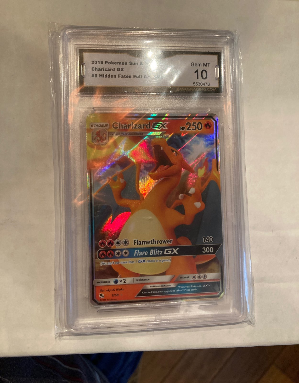 GMA 10 charizard gx
