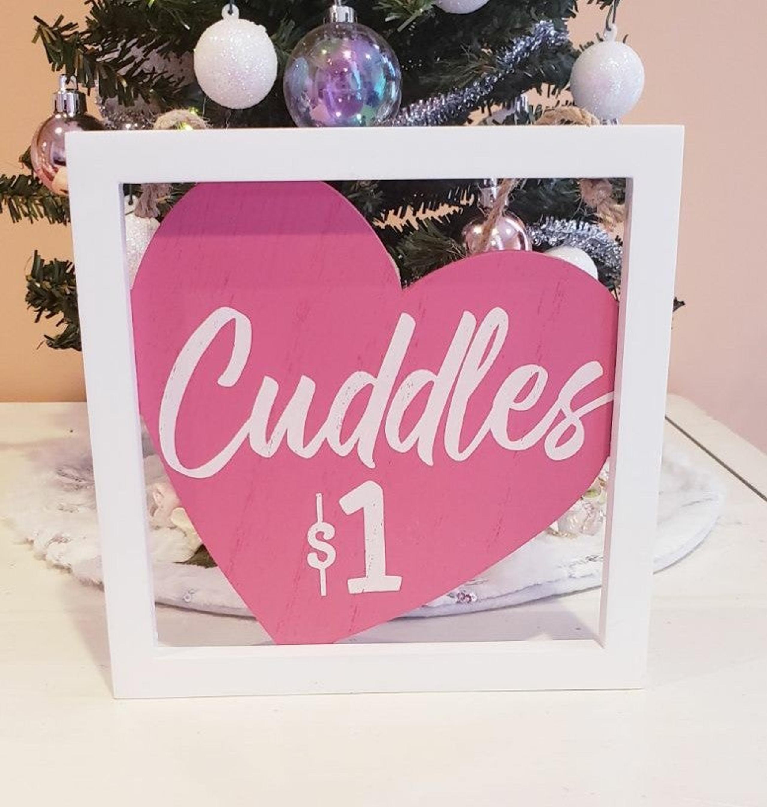 Farmhouse Valentine Decor Pink CUDDLES S - Hobby Lobby