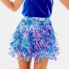 Lilly Pulitzer Kelsie Fringe Skirt Size 10 Quill Out