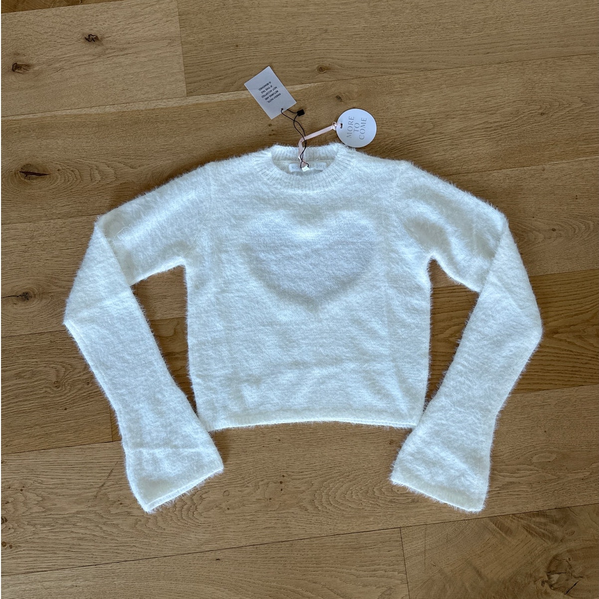 More To Come - Carolina Heart Cut Out Sweater in Ivory
