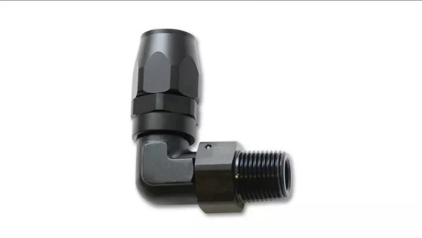 Vibrant Male NPT 90 Degree Hose End Fitting -10AN - 1/2 NPT