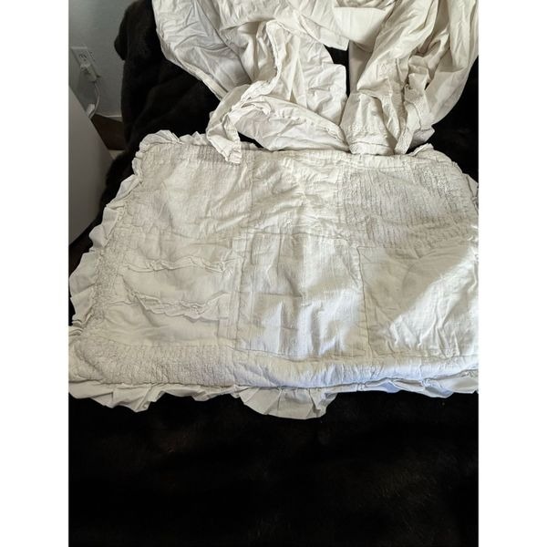 Simply shabby chic lace Toulouse sham and flat sheet  full size