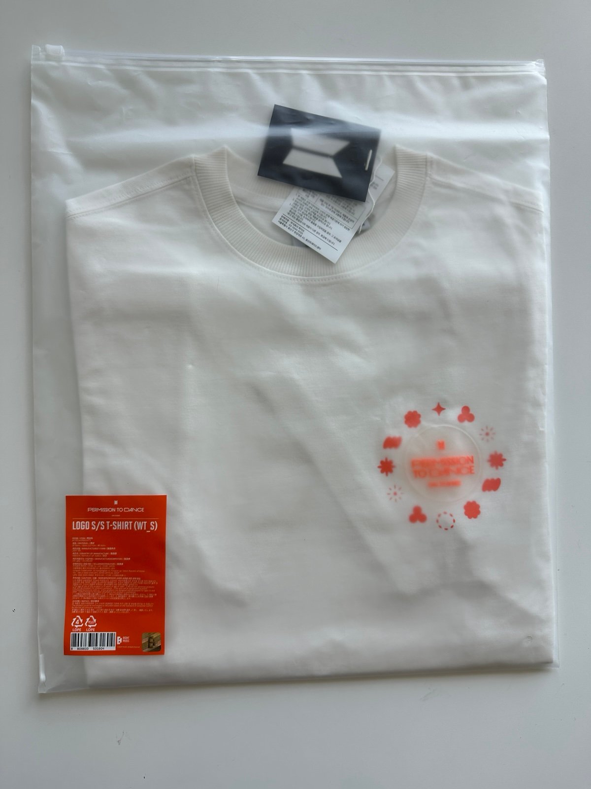 BTS PTD Concert Merch On Stage White T-shirt Size S