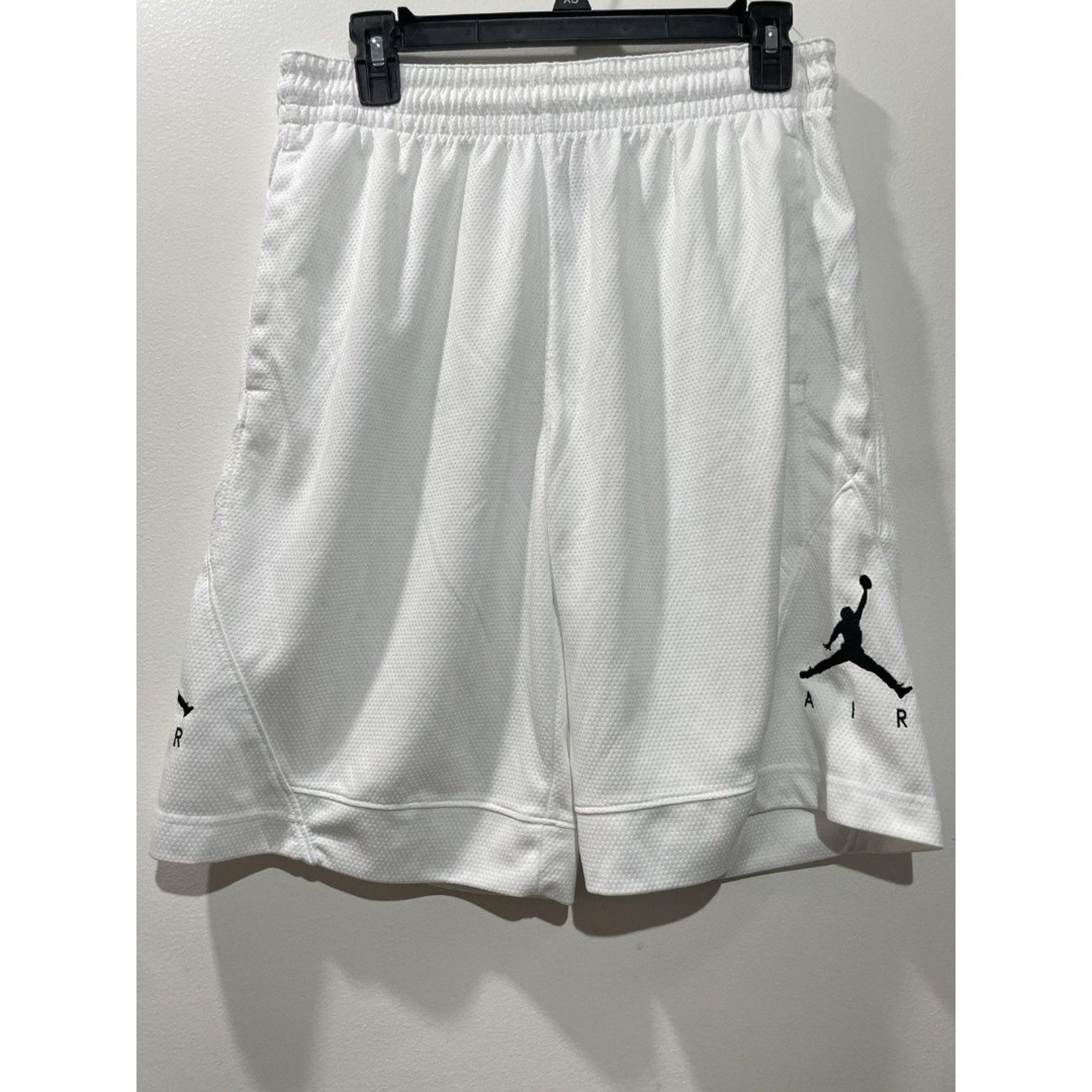 Jordan Air Dri-Fit Men’s White Activewear Mesh Short M Pockets