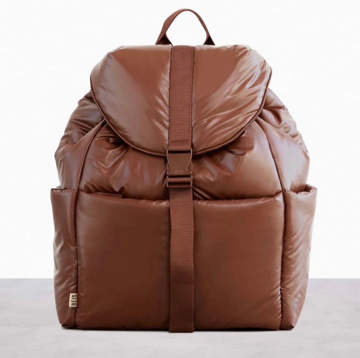 Beis air cargo puff backpack maple