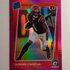 JAMARR CHASE DONRUSS OPTIC HOLO PINK PRIZM RATED ROOKIE