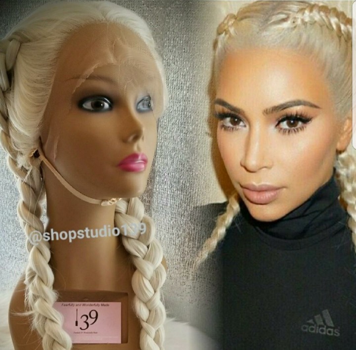 Double celebrity blonde lace wig 24 inch