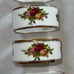 Vntg. 1962 Napkin Ring Old Country Roses by ROYAL ALBERT Bone China , set of 4