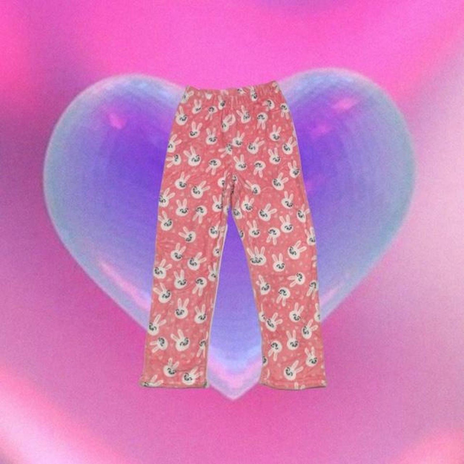 2000s y2k pajamas fur pants