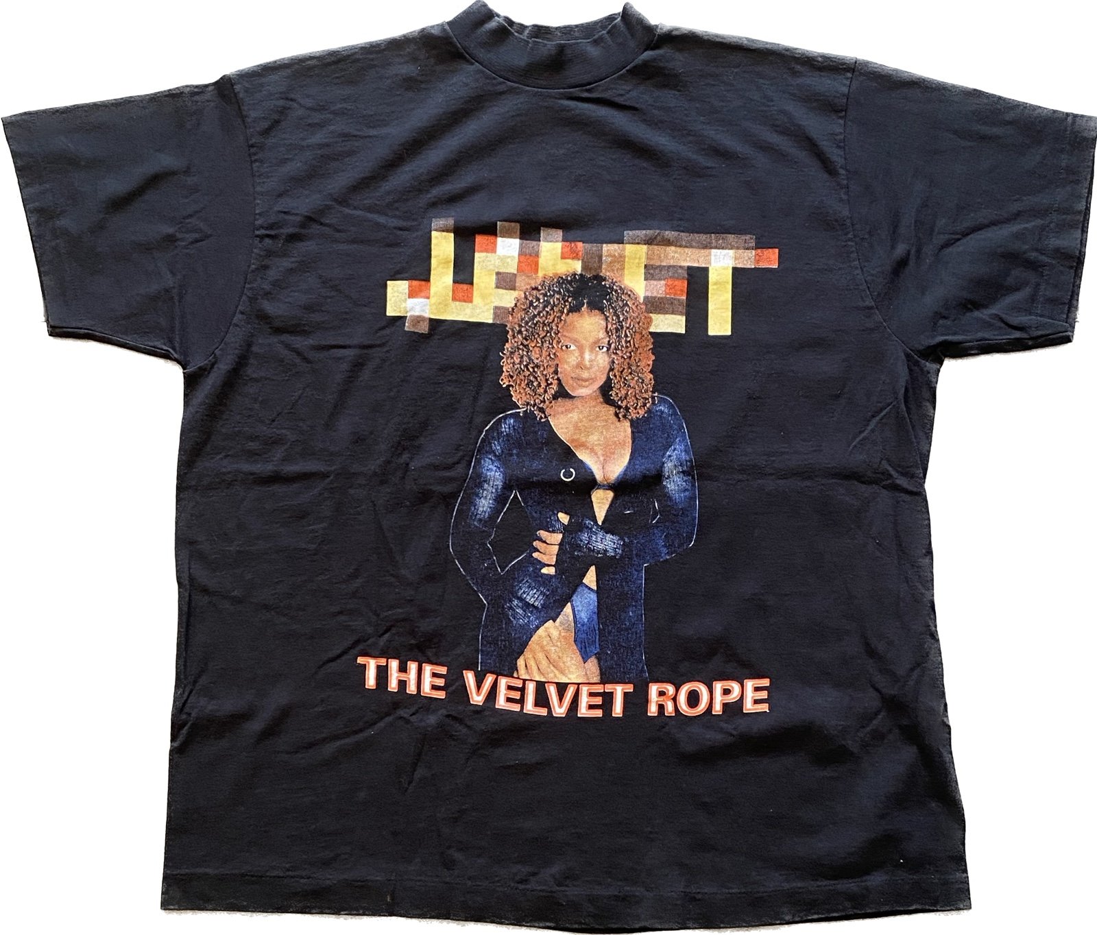 Vintage 1998 Janet Jackson Usher 1998 Rap T Shirt The Velvet Rope Tour Rare XL