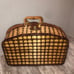 Large Vintage Woven Wicker Picnic Basket