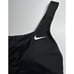 Nike Women's 2 Pc Mesh Solid Edge Tankini Swimsuit Black NESS9366-001 Sz Med NWT