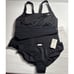 Nike Women's 2 Pc Mesh Solid Edge Tankini Swimsuit Black NESS9366-001 Sz Med NWT