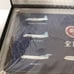 ANA All Nippon Airways Mohawk Jet Tie Pin Complete Set with Stand
