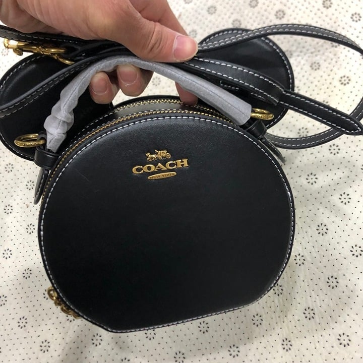 Disney x Coach Mickey Mouse ear bag in smooth leather