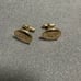 Vintage 14K Gold Filled Set Of Oval Bullet Back Cuff Links Engraved A.C.V show