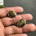 Vintage 14K Gold Filled Set Of Oval Bullet Back Cuff Links Engraved A.C.V show