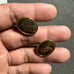 Vintage 14K Gold Filled Set Of Oval Bullet Back Cuff Links Engraved A.C.V show