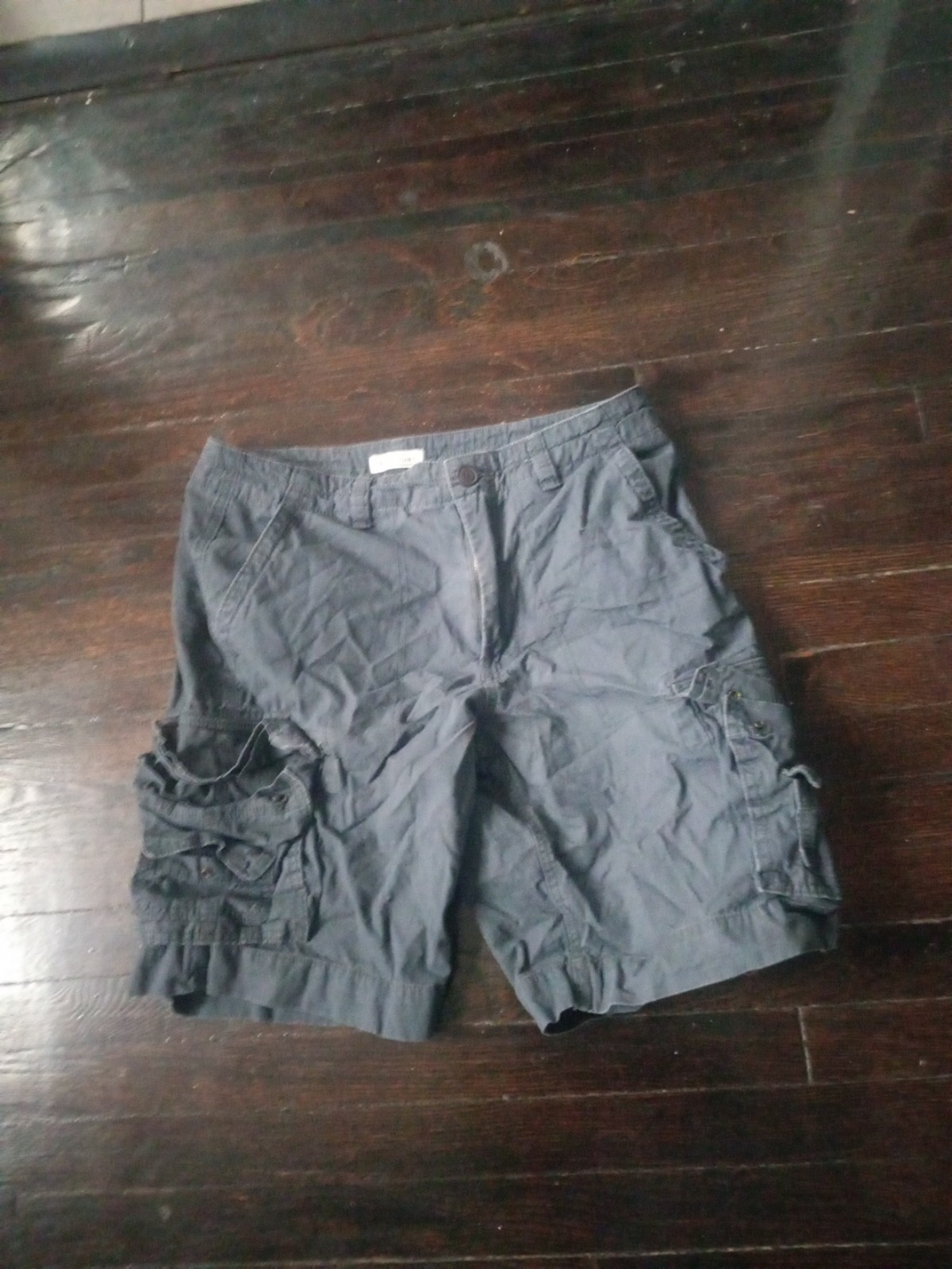 Cape Juby Mens Blue Cargo Shorts Size 32 Cozy Comfort Button Pockets Outdoors
