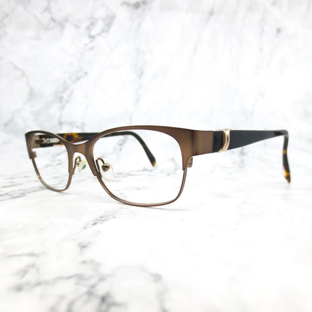 Jones New York J141 brown Rectangle Womens Eyeglasses frames 49[]16 135 mm
