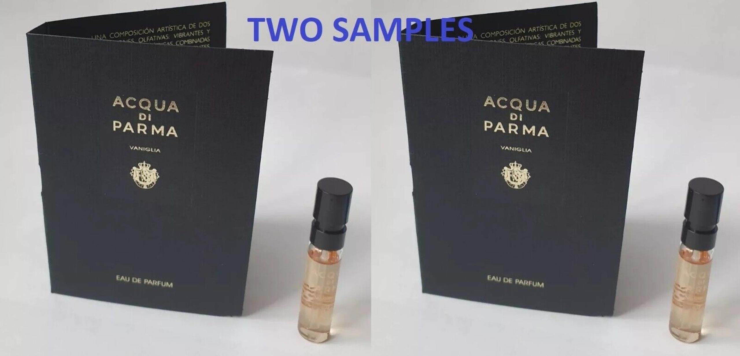 2x Vaniglia Parfum 1.5ml SAMPLE Womens Perfume Men Cologne EDP CA - Acqua Di Parma