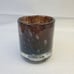 NEW!! Two (2) Henry Dean Mouthblown Glass Votives (brown/brunette)