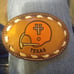 Handmade leather belt buckle