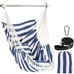 Hammock Chair Hanging Seat 2 Pillows Included,Durable Stainless Steel JFHG