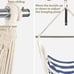 Hammock Chair Hanging Seat 2 Pillows Included,Durable Stainless Steel JFHG