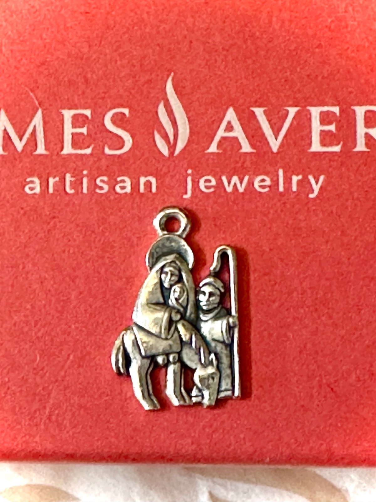 James Avery rare/retired sterling silver Mary-Jesus and Joseph charm
