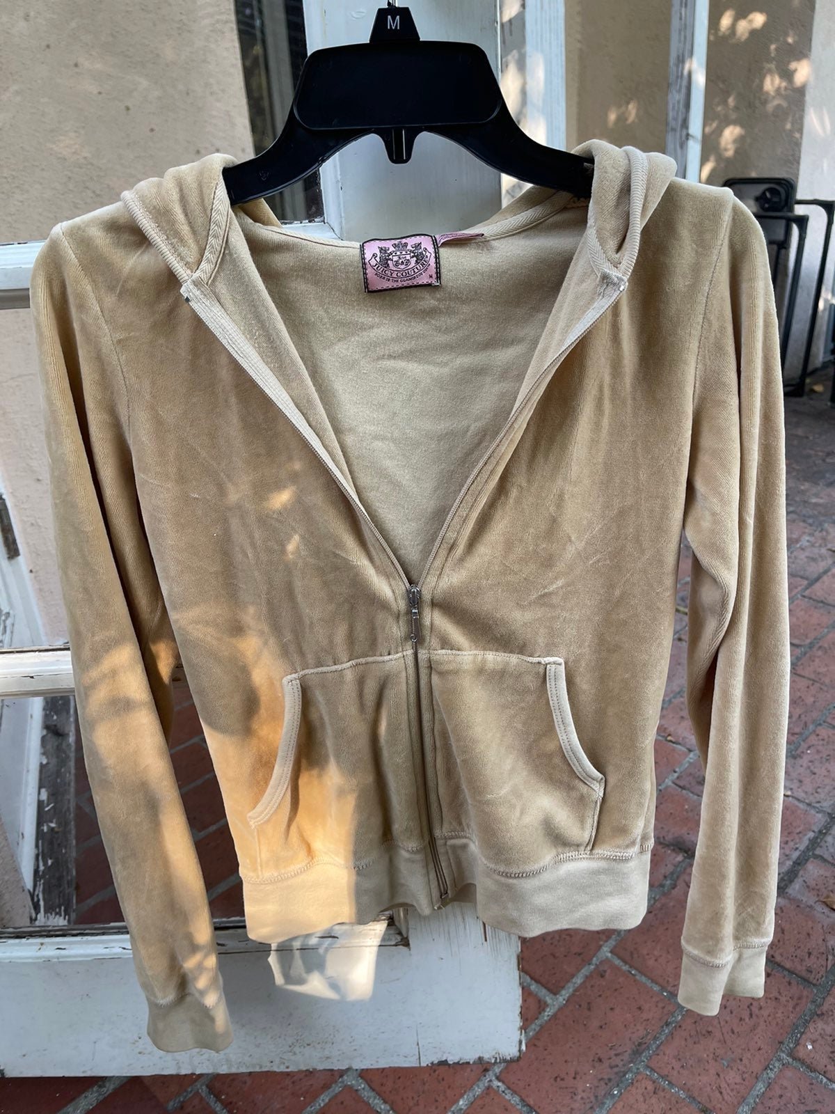 Y2K Vintage Juicy Couture Beige Velour Jacket