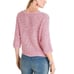 Chico's Pullover V-neck Tape Yarn 3/4 Sleeve Sweater Summer Berry Small/4