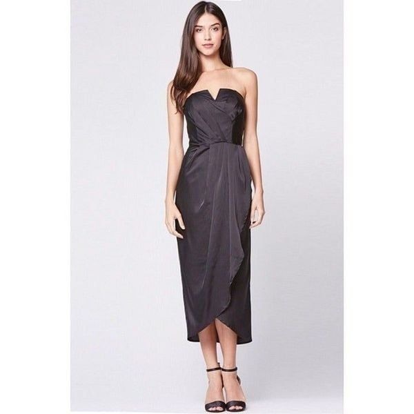 YUMI KIM Glamour Night Dress Black Womens Size Medium