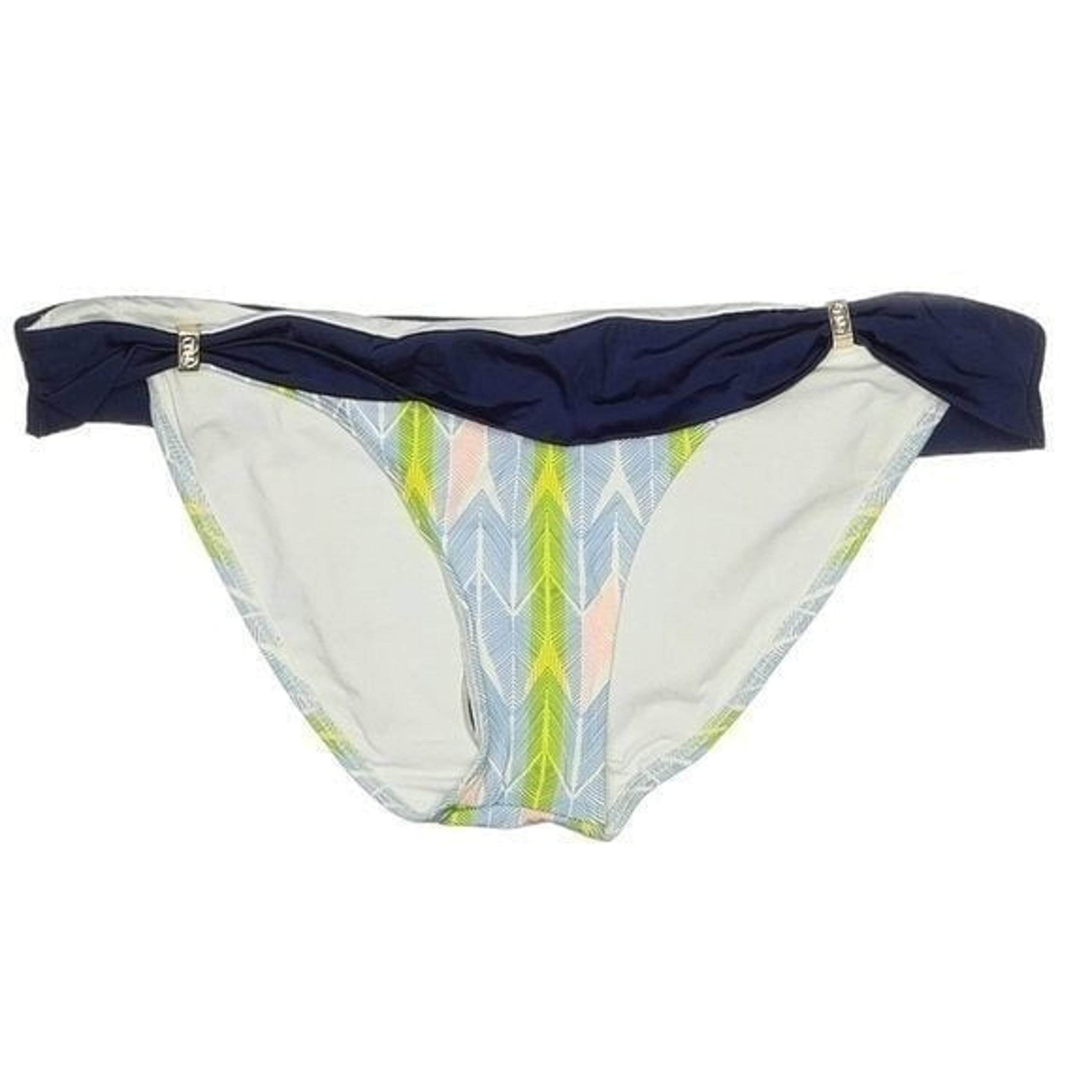 Tart Collections Bikini Bottom Navy White Geometric