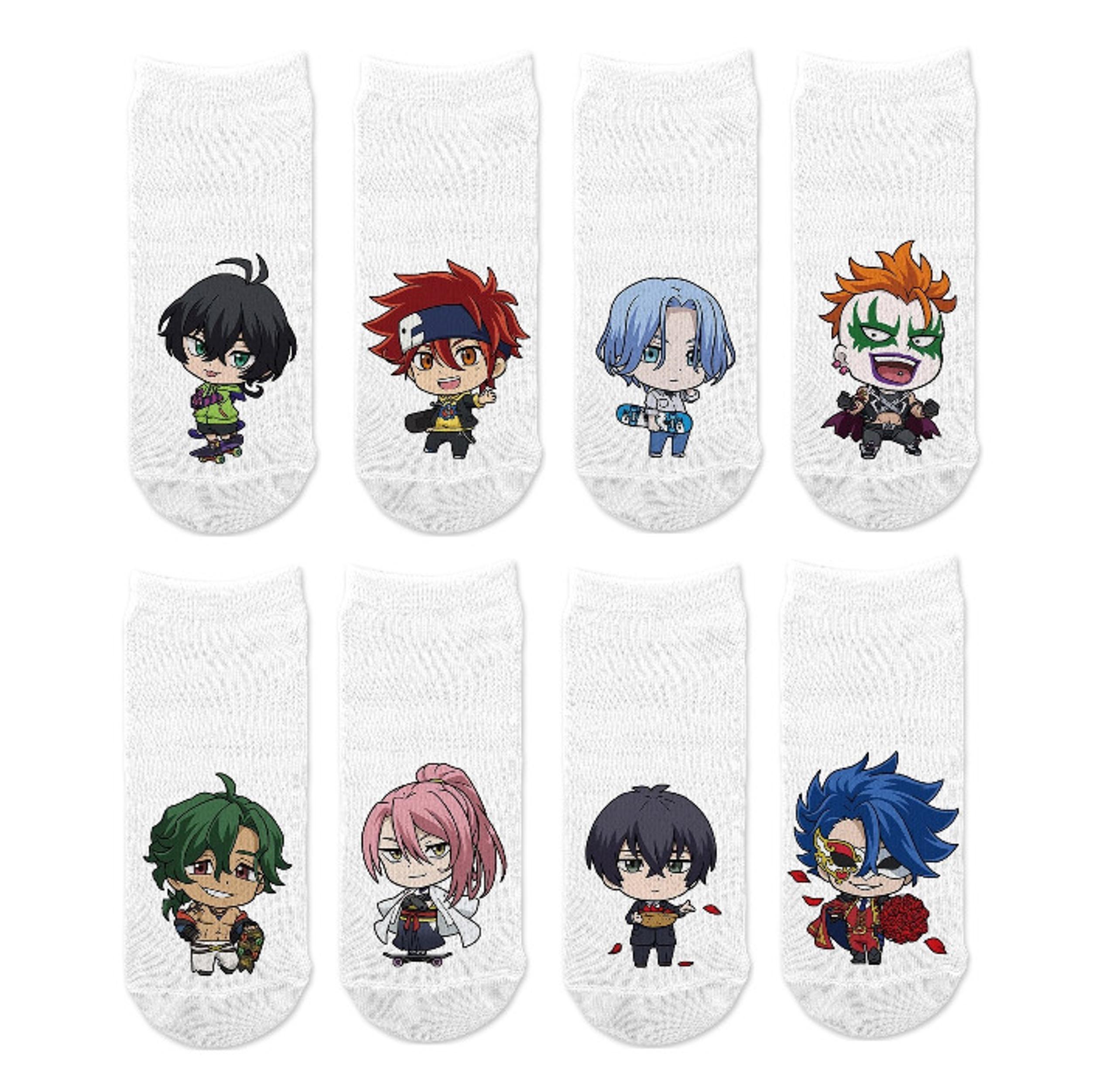 8 Sk8 The Infinity Skate Chibi No-Match Ankle Socks No-Show Anime Manga Cosplay