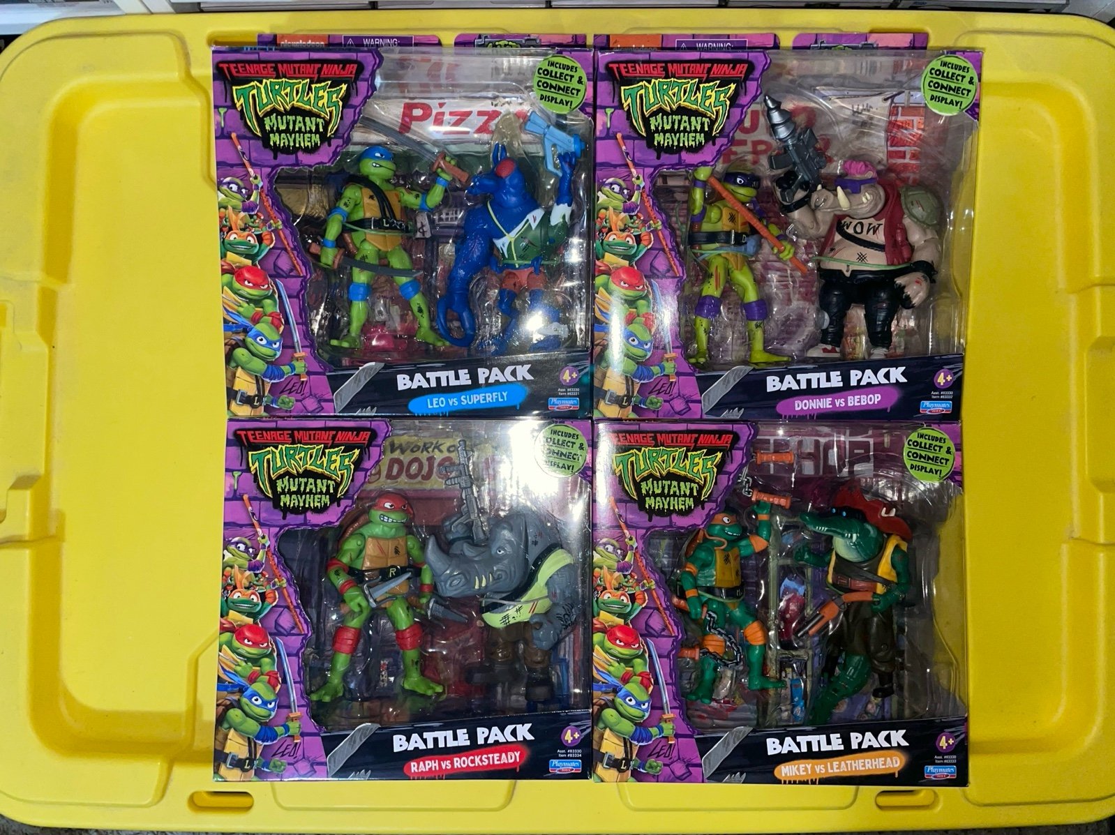 TMNT Mutant Mayhem Battle Pack Walmart Exclusive Teenage Mutant Ninja Turtles