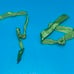 VINTAGE Barbie 1967 CHRIS DOLL Original Green Grosgrain Ribbons Bows 3570