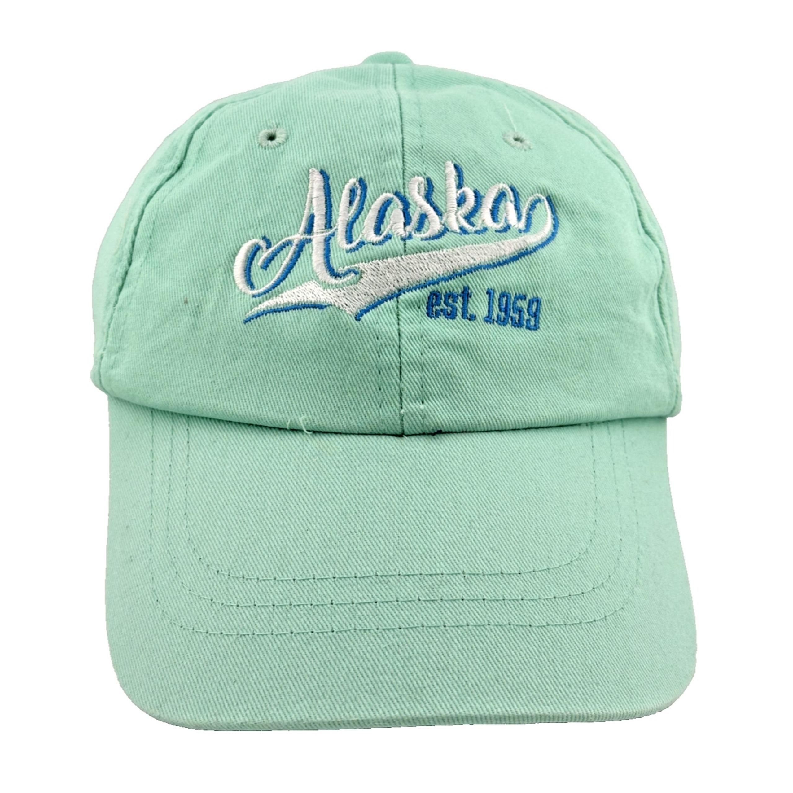 Adult ALASKA Est 1959 CAP Mint Green - OSFM - Adjustable